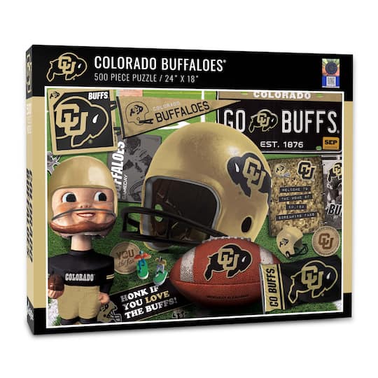 College Team Retro Series 500 Piece Puzzle By Youthefan in Colorado Buffaloes | 18" x 24" | Michaels®